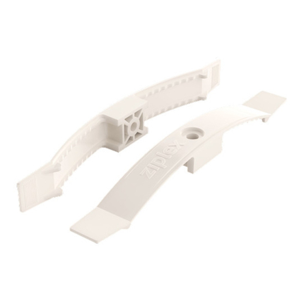 Кабельний затискач під дюбель (саморіз) РA 168мм, білий (10шт) на 10 проводів - 1