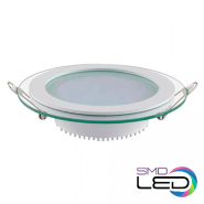 Світильник світлодіодний HOROZ Electric CLARA-12, SMD, 12W, 6400К, коло, Ø160мм, білий, 016-016-0012-010