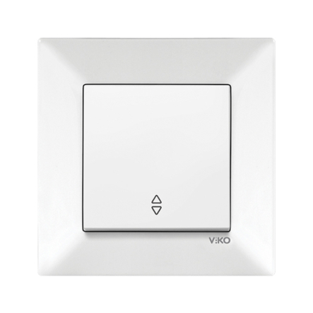 Выключатель 1 кл. проходной VIKO Meridian, 90970004-WH, белый - 1