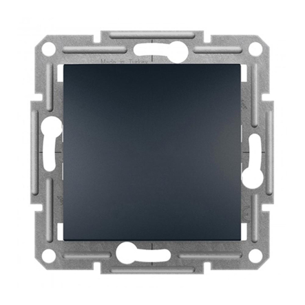 Вимикач одноклавішний, перехресний, Schneider Electric ASFORA, антрацит, EPH0500171 - 1