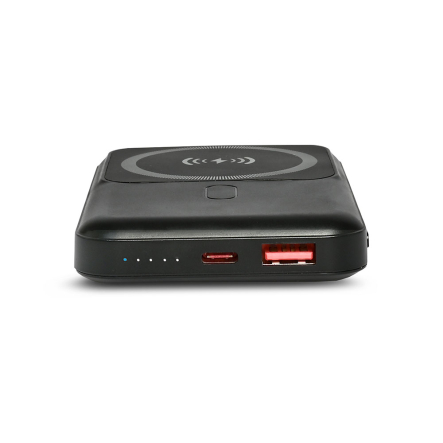 Павербанк с беспроводной зарядкой TITANUM MA02, 10000 мАч, 22.5W, Black