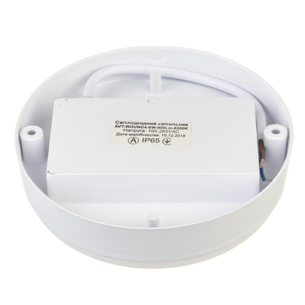 Светильник светодиодный AVT ROUND BOSTON, 18W, 6000К, 1650Lm, IP65, Pure White, 1018523