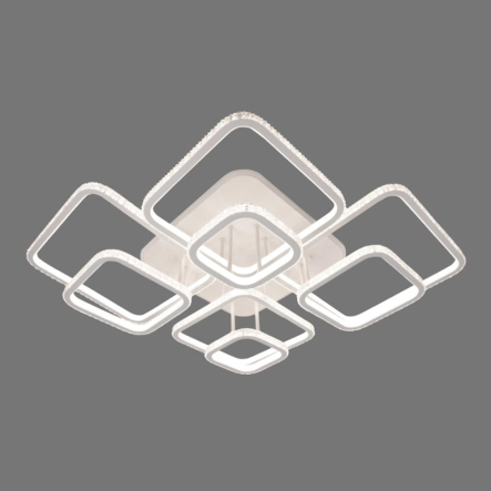 Люстра LED SIRIUS DK5868B/8 WH (RGB) 552W+14W