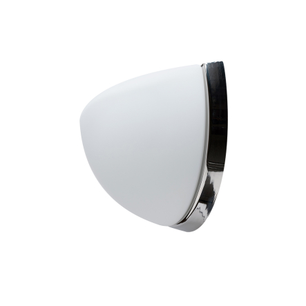 Светильник настенный OSMONT, NELA 244, E27, 1x60W, IP 43, 250 мм, полукруг, серебро - 1