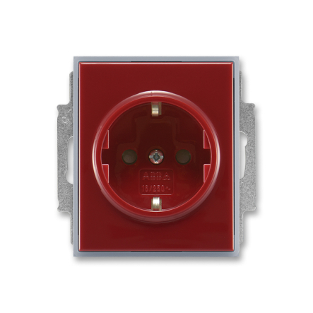 Розетка с заземлением и заслонками - 1