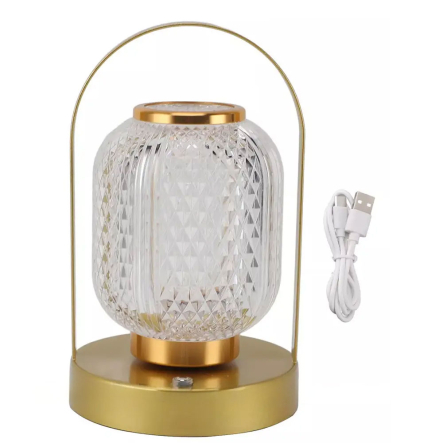 Настольная LED лампа Ночник на аккумуляторе / Аккумуляторный светильник D24 с сенсорным управлением 