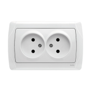 Розетка двойная VIKO CARMEN 90561055, белый