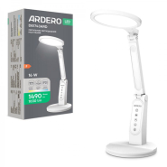 Настільна лампа Ardero DE1743ARD, 16W, 3000K-4000K-6000K, біла