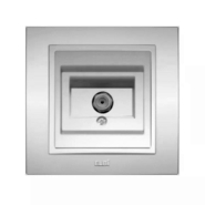 Розетка телевізійна EL-BI Zena, сірий металік, 500-011000-274