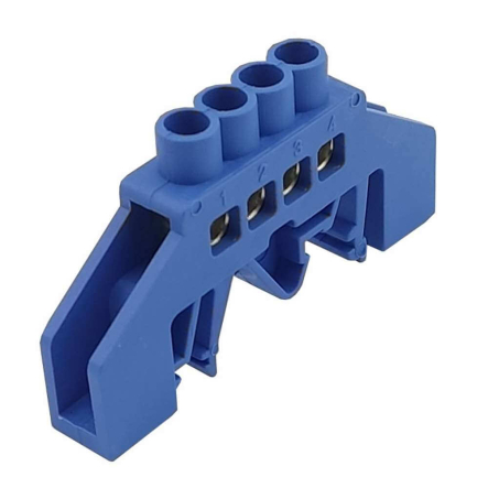 Шина 'N' стойка изолированная TNSy5501186, ШЛУ, 6х9-4, DIN-рейка - 1