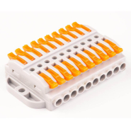 Будівельно-монтажна клема TAKEL СМК-7210, 600В, 32А, двостороння, з кріпленням, 701096