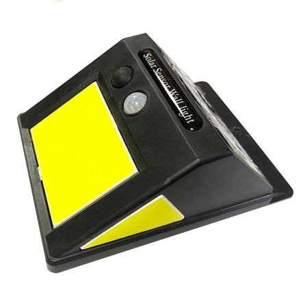 Підсвічування для стін COB Lemanso LM33002, 5W, 170Lm, IP65, 6500K, датчик руху, сонячна батарея, з акумулятором - 1