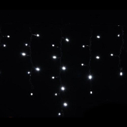Гирлянда внешняя DELUX, ICICLE, 120LED, 2x0,9м, белая теплая/черная, IP44