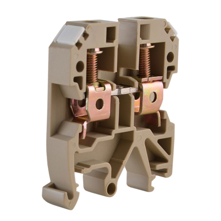 Клеммник винтовой JXB-6х35 жёлтый, АСКО-УКРЕМ, A0130010015