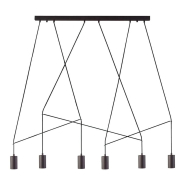 Підвіс Nowodvorski 9675, Imbria Black6xGU10x35W, 3x130x135см, чорний