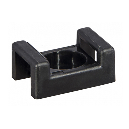 Майданчик під гвинт для стяжки кабельної АСКО-УКРЕМ СТН-2А, чорна, 16х22мм, д.отв. 4,5 мм, A0150090104 - 1