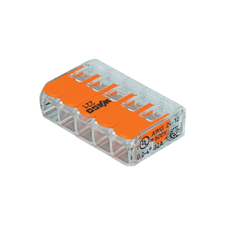 Клеммник WAGO 5*, 0,08 - 4 кв.мм., 32А, 450В, самозажимной - 1