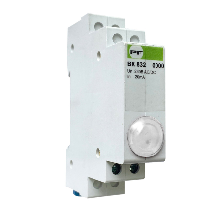 Сигнальная арматура модульная Промфактор ВК 832-1БУЗ, 230 В, DIN, модульная, LED, белая - 1