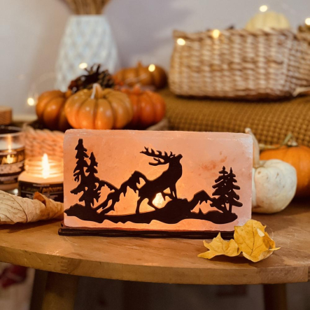 Соляний світильник «Лісовий олень» 2кг - 1