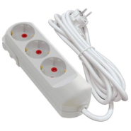 Удлинитель NEOMAX 3 гнезда 2 м с заземлением, NX501302