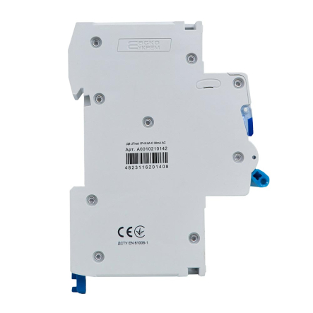 Устройство защитного отключения ДВ АСКО-УКРЕМ UTrust 1P+N (18 mm)  6А C 30mА AC, A0010210142