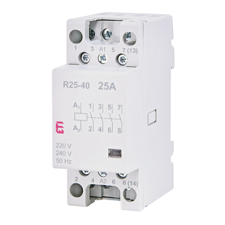 Контактор модульний ETIMAT R 25-40 230V АС 25 (AC1), 2462310 - 1