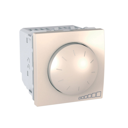 Светорегулятор поворотно-нажимной, слоновая кость, Schneider Electric Uniсa MGU3.511.25 - 1