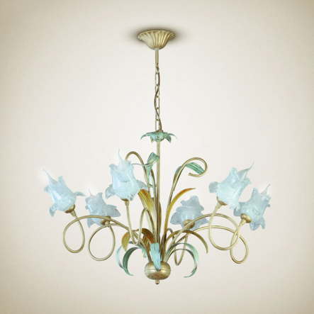 Люстра N&B Light "ВИКТОРИЯ" 9706, 6хЕ14, D 600 мм, H 750/420 мм - 1