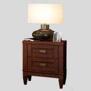 Тумба прикроватная Мебус Бавария 2Ш, дуб, олия