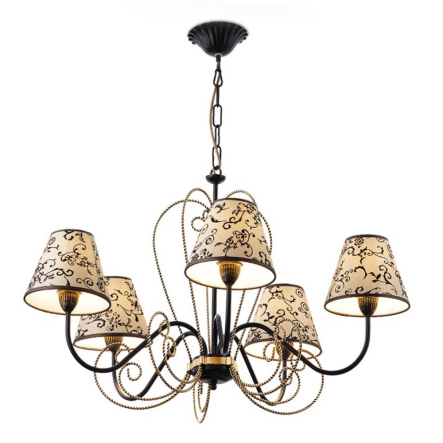 Люстра N&B Light "Греция" 10355, 5хЕ14, D 760 мм, H 800/470 мм