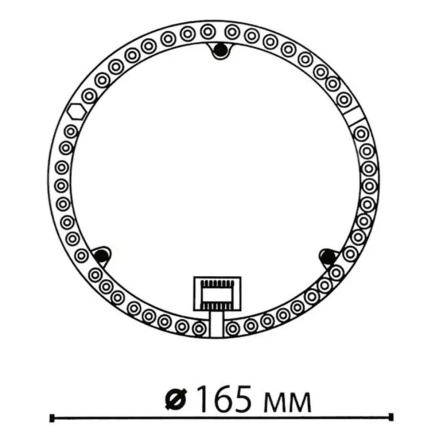 Модуль светодиодный на магните ULTRALIGHT МКС18, 18Вт, 2200Лм, 4000К, 180°, 165мм, IP20