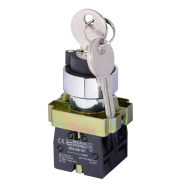 Кнопка поворотна 3-х позиційна з ключем (центральне положення) ХВ2-ВG33, АСКО-УКРЕМ A0140010010