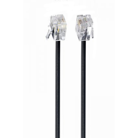 Телефонный кабель Cablexpert TC6P4C-5M-BK, 6P4C, 5 м - 1