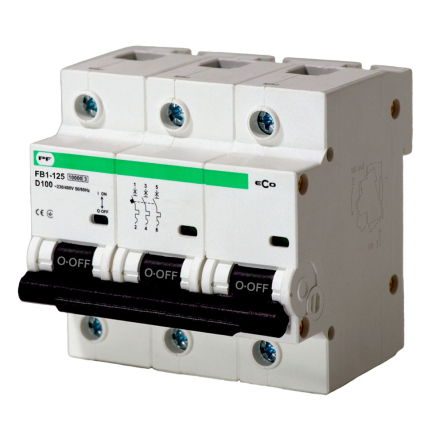 Автоматический выключатель Promfactor ECO FB1-125 3P, D, 100A, 10kA, FB1D3100 - 1