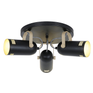 Люстра спот LAGUNA Lighting 95562-03, чорна матова, 3хE27, 40W