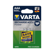 Акумуляторна батарейка VARTA&amp;nbsp;RECHARGEABLE&amp;nbsp;ACCU, AAA, 1000&amp;nbsp;мАг, NI-MH, ціна&amp;nbsp;за&amp;nbsp;пак - 2 шт., продаємо&amp;nbsp;поштучно, 5703301402