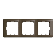 Рамка 3 поста горизонтальна Legrand Galea Life, 771203, темна бронза