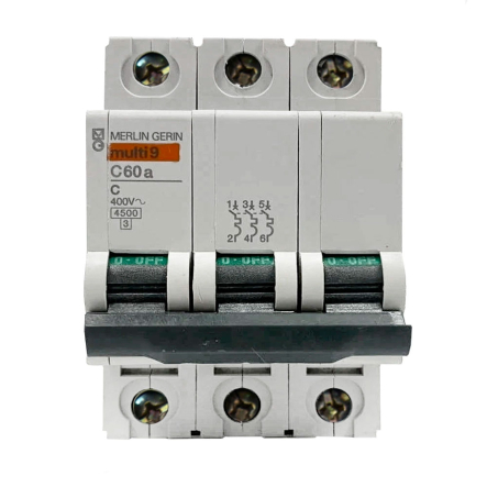 Автоматичний вимикач Schneider Electric Multi 9 С 60А, 3Р, 16А, 23880 - 1