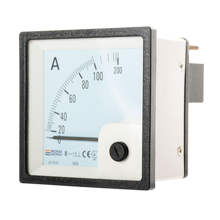 Амперметр прям. вкл. АСКО-УКРЕМ 100А AС 72х72 (A-72-6), A0190010063