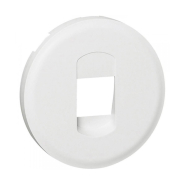 Лицьова панель акустичної розетки одинарна LEGRAND Celiane, 068211, біла