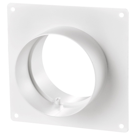 З'єднувач з настінною пластиною ВЕНТС 353, д 150мм, Україна, 0000225701 - 1