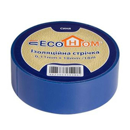 Изолента 0,11мм х 18мм 18м синяя, АСКО-УКРЕМ, ECO0150020019 - 1