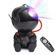 Світлодіодний нічник-проектор зоряного неба Космонавт Міні, з USB, пульт ДУ, чорний, 23456837701, 103791/7701