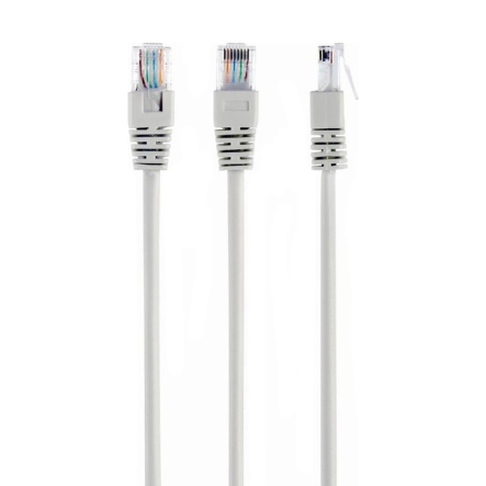 Патч корд UTP Cablexpert, категорія 5E, литий, 50u" штекер з фіксатором, 15м, сірий, PP12-15M - 1