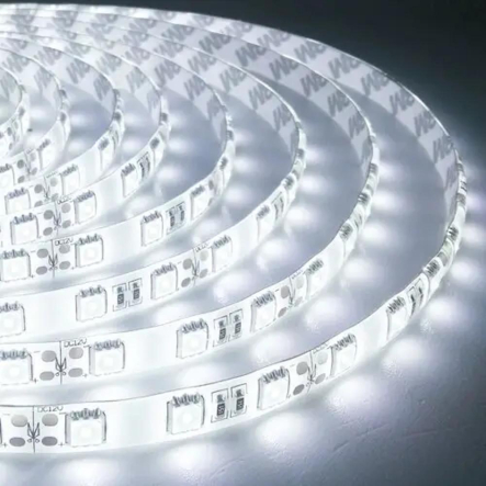 Светодиодная лента белая BIOM OEM ST-12-5050-60-CW-65-V2 900Lm 14.4W/м IP65