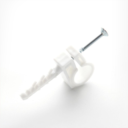 Обойма для труб и кабеля СКІМ С0800002, Ø&nbsp;13-14&nbsp;мм., упак. – 50 шт., белая - 1