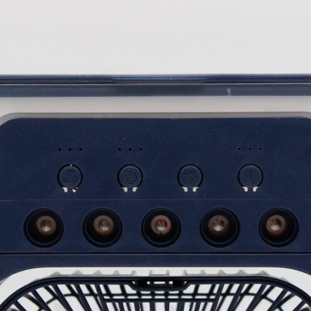 Мини вентилятор-кондиционер с подсветкой 4 в 1, синий