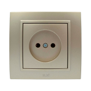Розетка без заземлення EL-BI Zena, титаніум, 500-011400-215