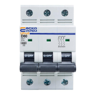 Автоматический выключатель АСКО-УКРЕМ ВА UProfi 3P, 80А D, 6кА, A0010210127