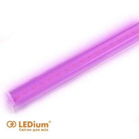 Фитосветильник LEDium С16794, Т8, 9 Вт, G13, 500Lm, 1200K, AC165-265V - 1